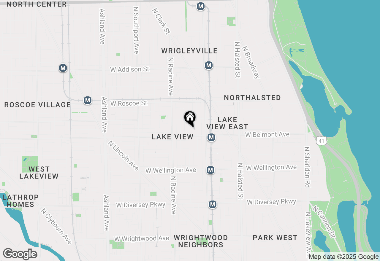 Map of 3219 N Seminary Avenue #3N, Chicago, IL 60657