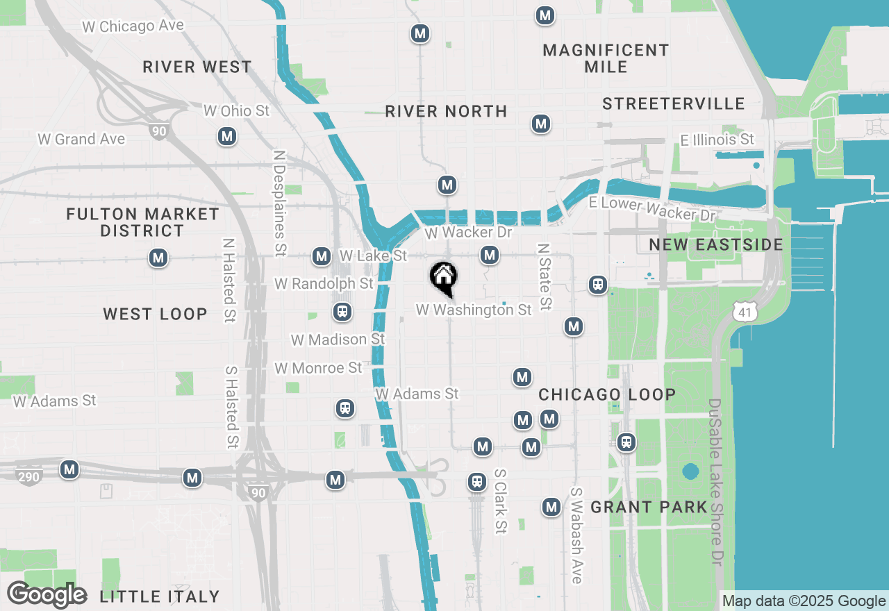 Map of 208 W Washington Street #2110, Chicago, IL 60606