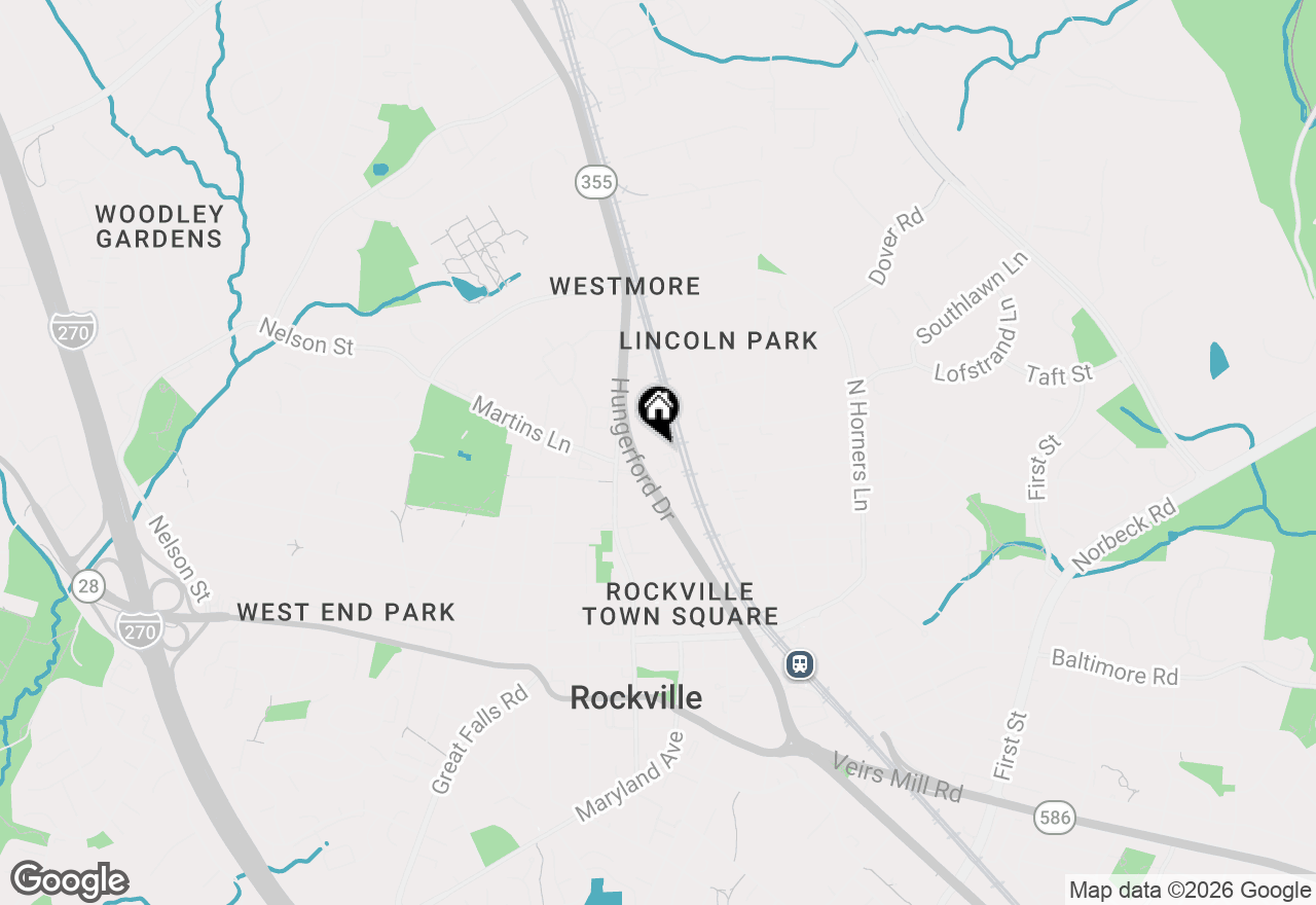 Map of 501 Hungerford #263, Rockville, MD 20850