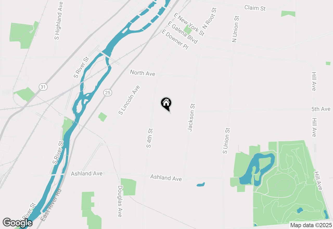 Map of 446 Seminary Avenue, Aurora, IL 60505