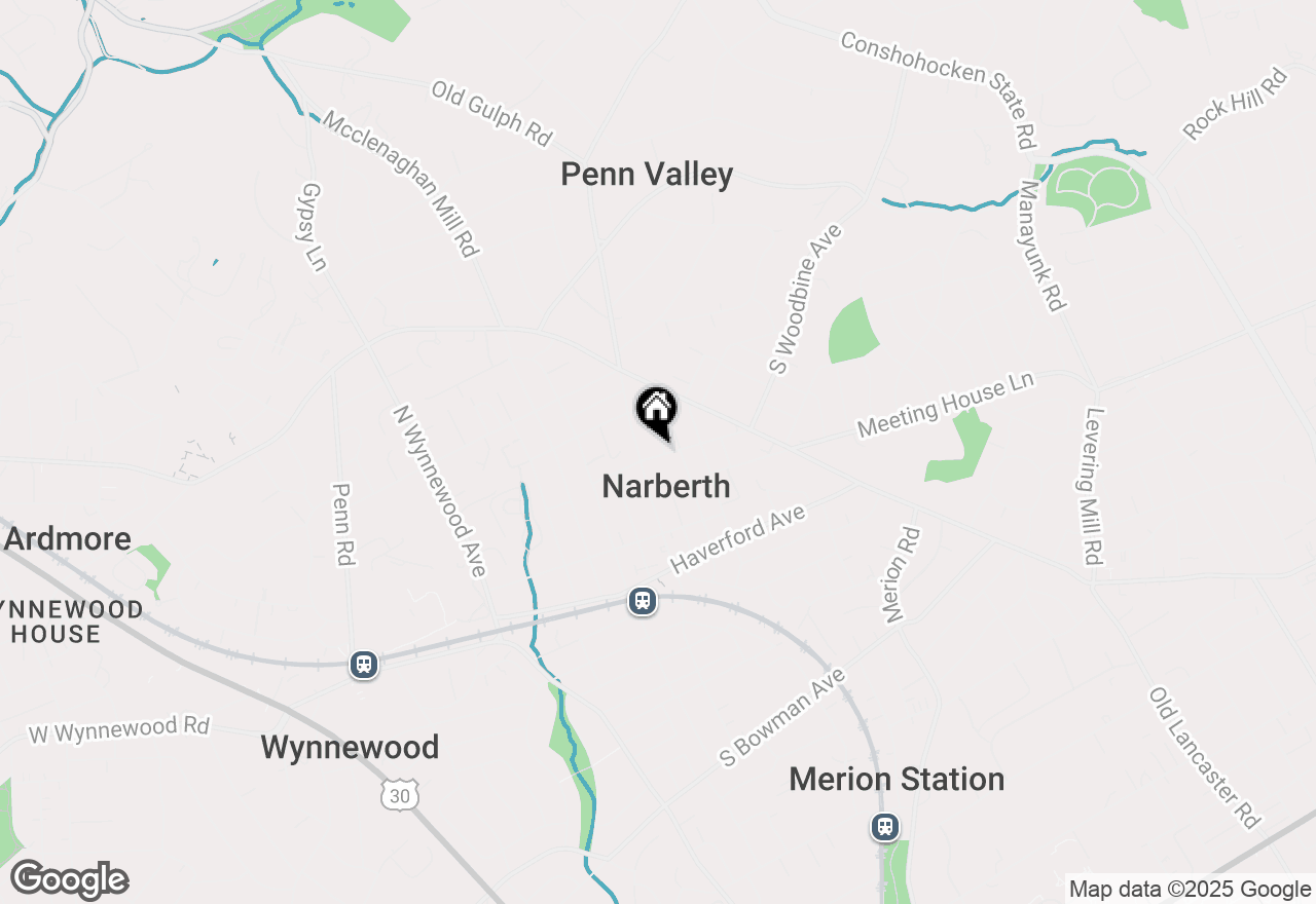 Map of 300 Grayling Avenue, Narberth, PA 19072