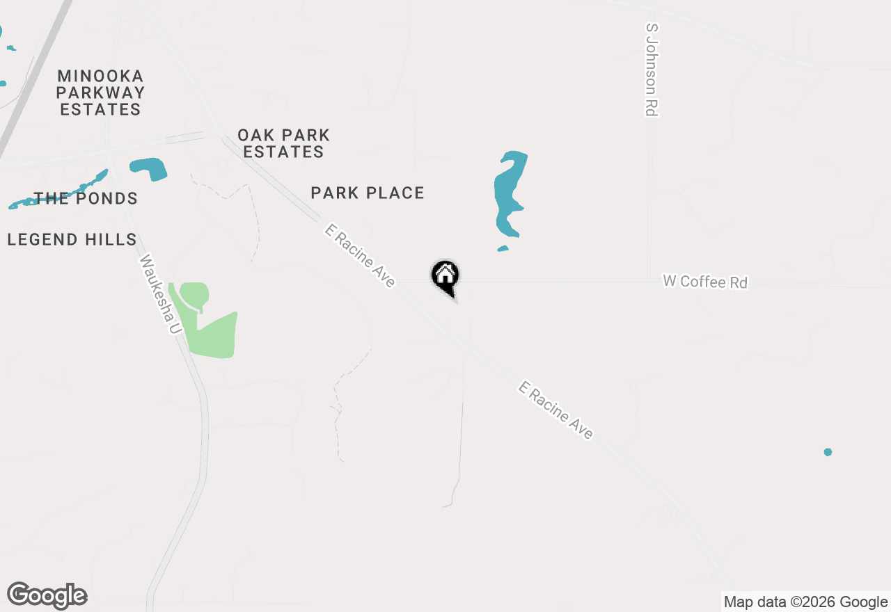 Map of 21401 W Woodland Dr, New Berlin, WI 53146