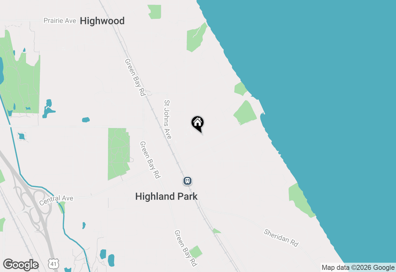 Map of 370 Park Avenue #E, Highland Park, IL 60035