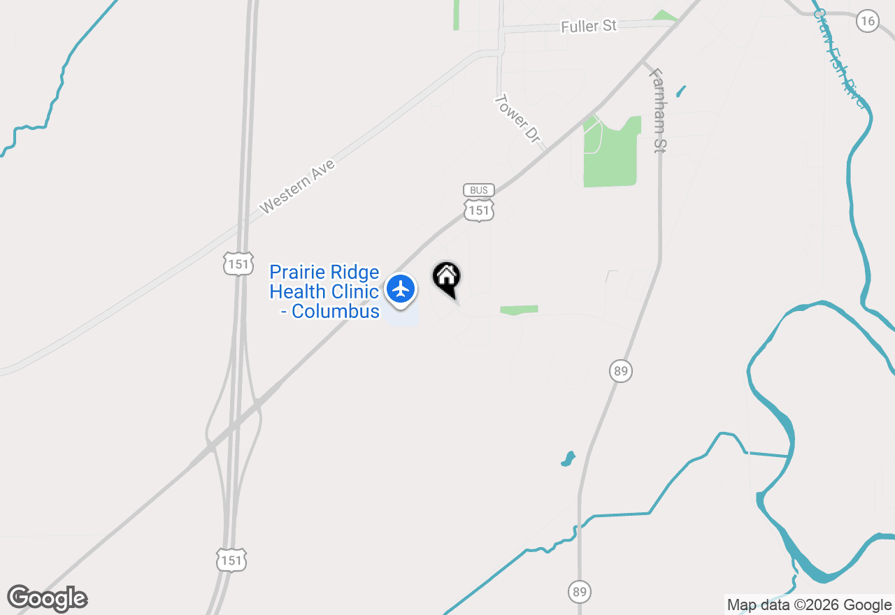 Map of 218 Avalon Road, Columbus, WI 53925