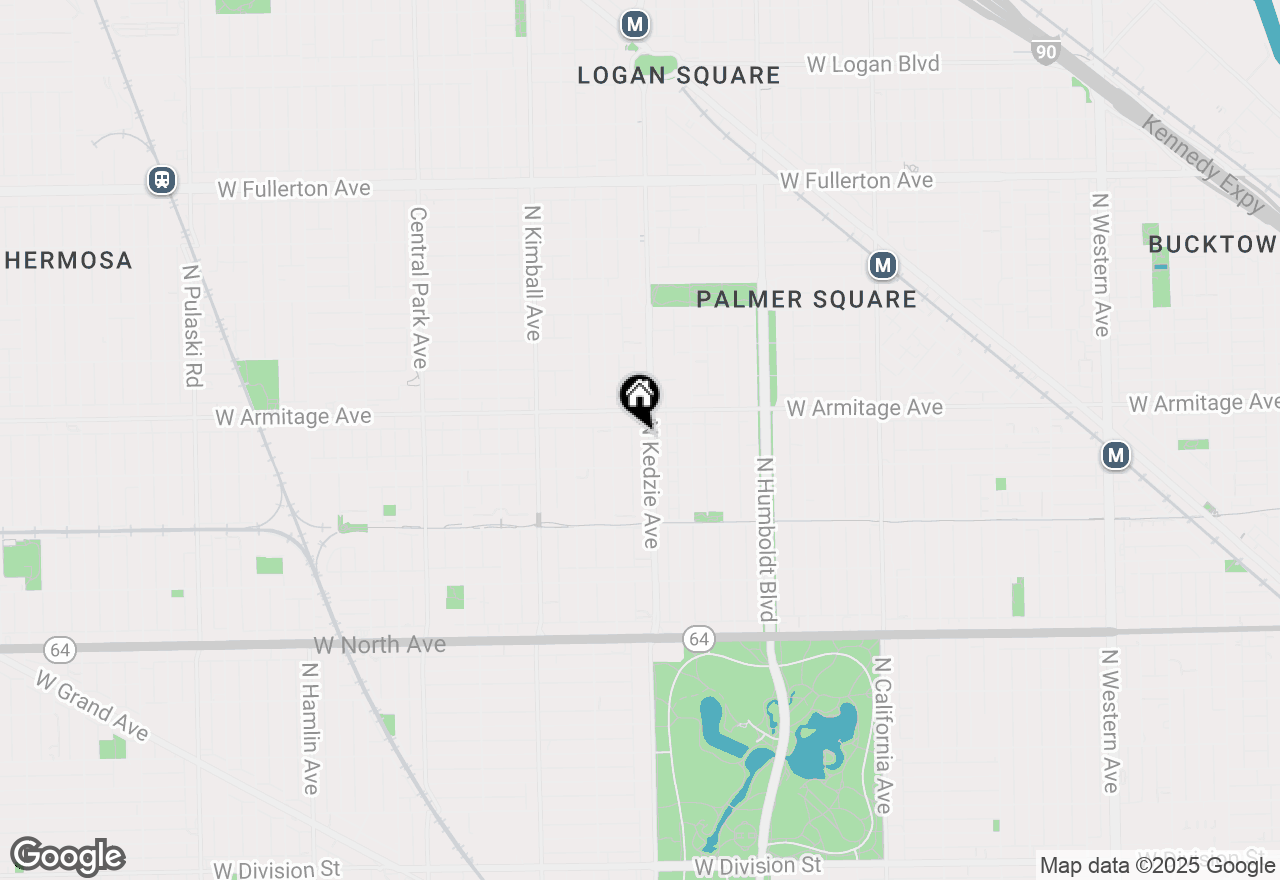 Map of 1928 N Kedzie Avenue #306, Chicago, IL 60647