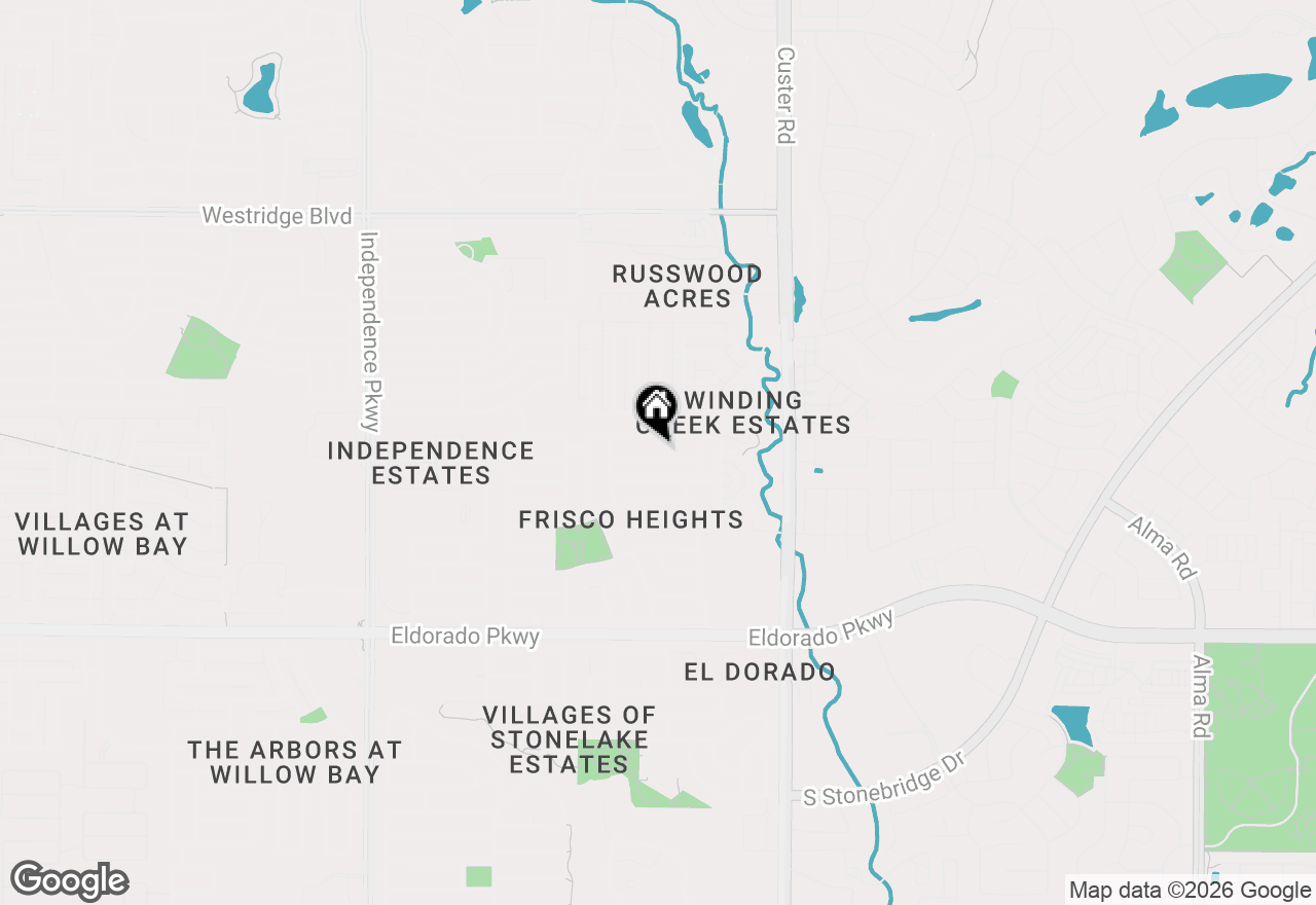 Map of 15674 Wrangler Drive, Frisco, TX 75035
