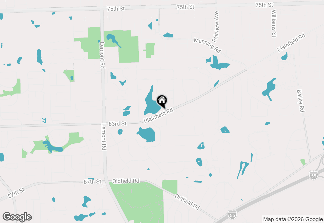 Map of 806 Plainfield Road, Downers Grove, IL 60516