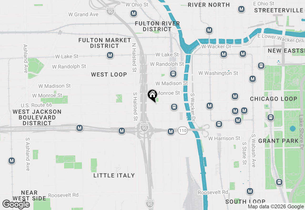 Map of 210 S Desplaines Street #402, Chicago, IL 60661