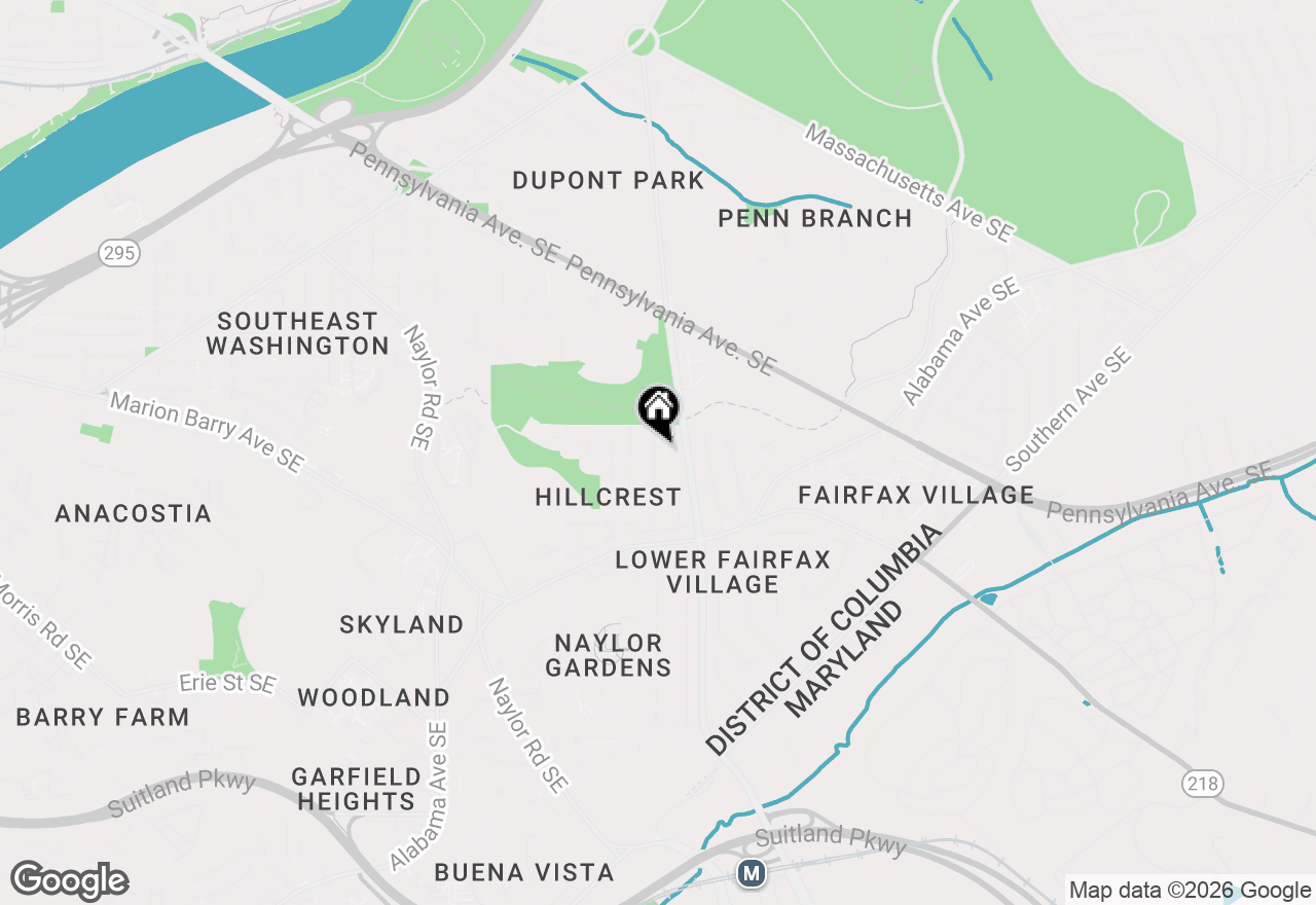 Map of 2021 32nd Place Se, Washington, DC 20020