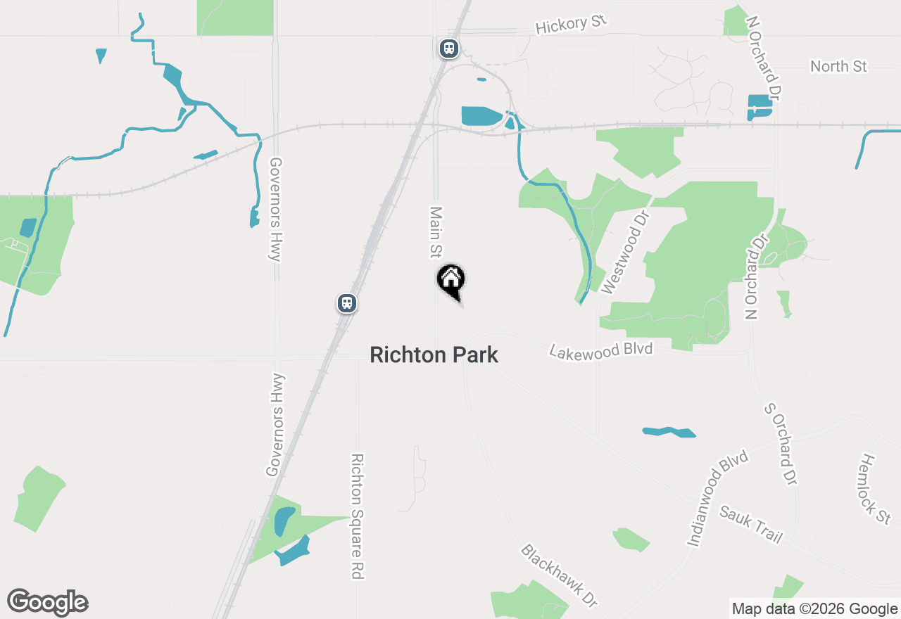 Map of 216 Washington Street, Park Forest, IL 60466