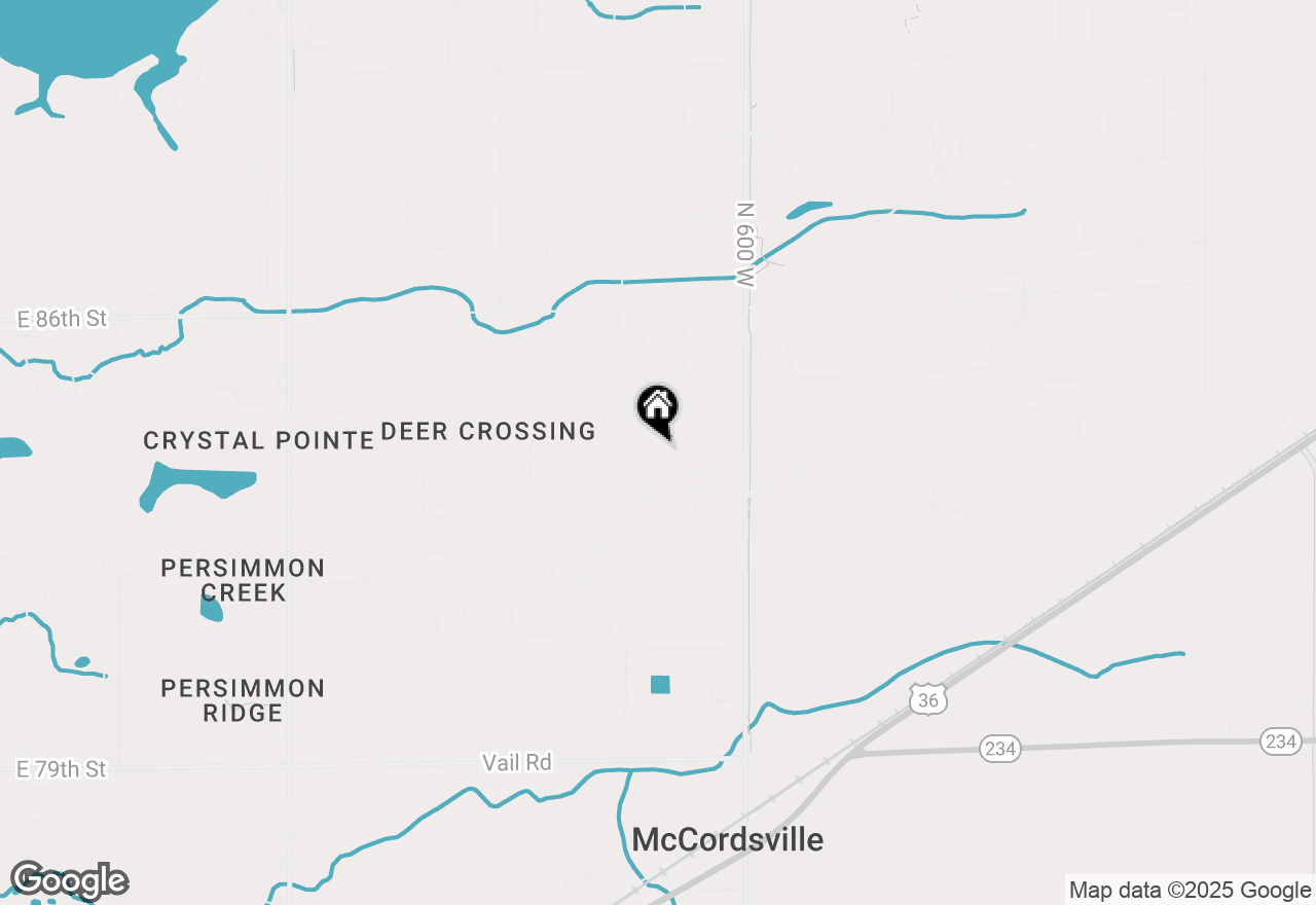 Map of 8754 Marietta Lane, Mccordsville, IN 46055