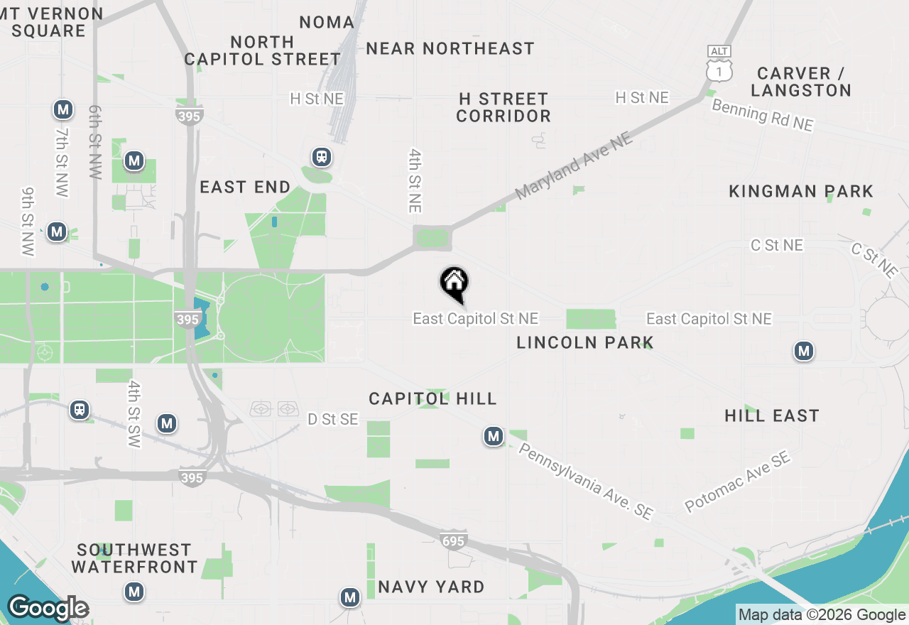 Map of 602 East Capitol Street Ne, Washington, DC 20003
