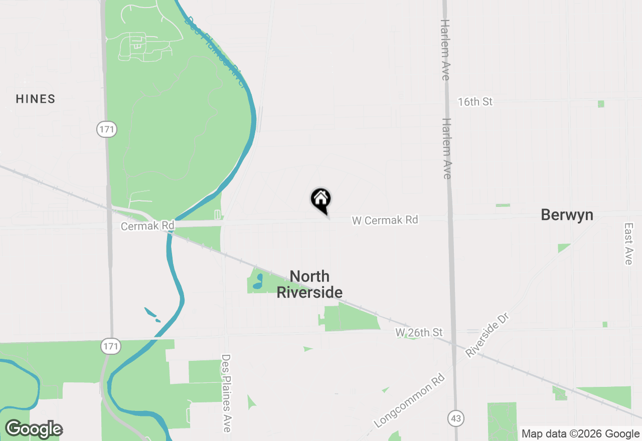 Map of 1750 W Cermak Road #B, Chicago, IL 60608