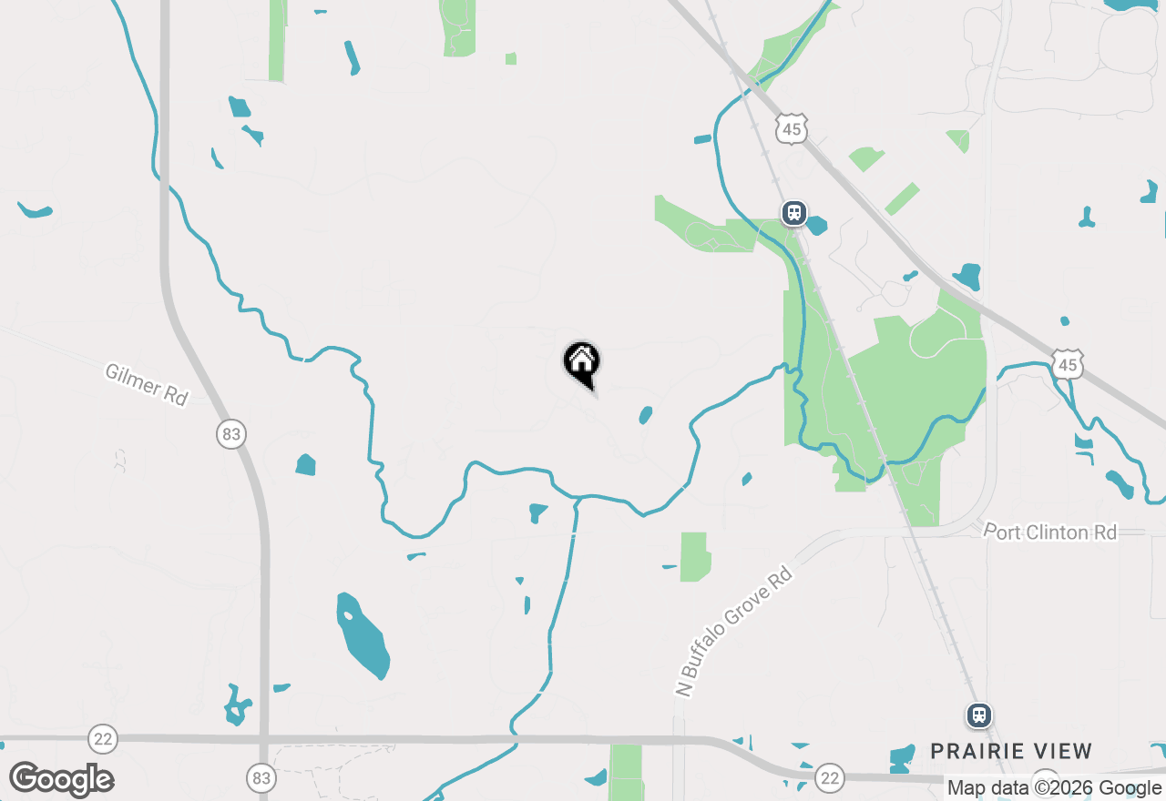 Map of 5898 Partridge Lane, Long Grove, IL 60047