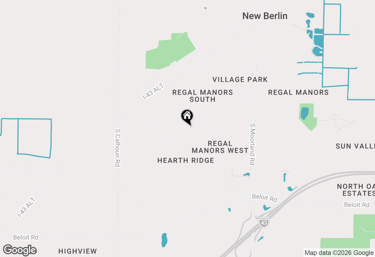 Map of 4445 S Longview Dr, New Berlin, WI 53151