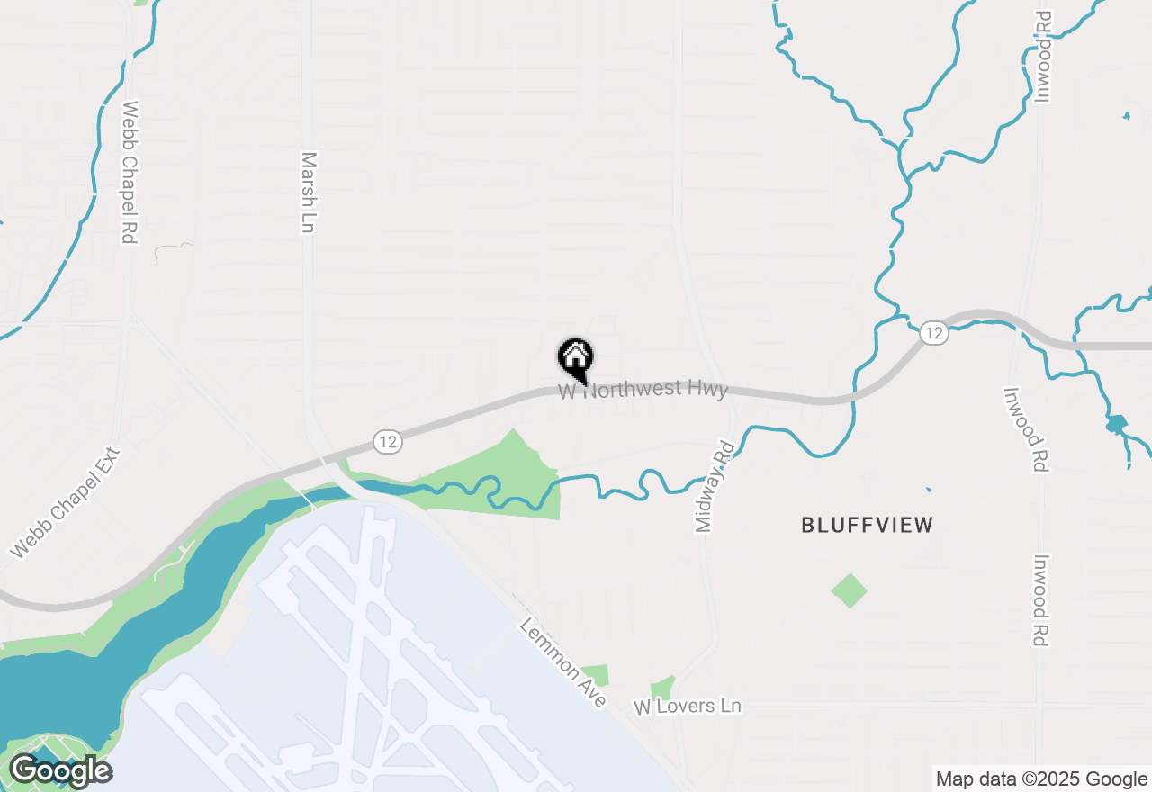 Map of 9138 Valley Chapel Lane, Dallas, TX 75220