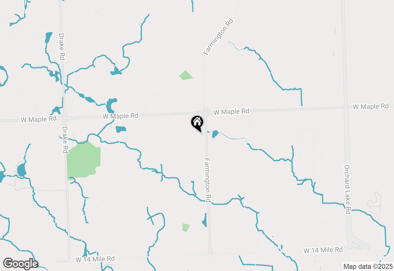 Map of 6607 Westbrooke Court, West Bloomfield, MI 48322