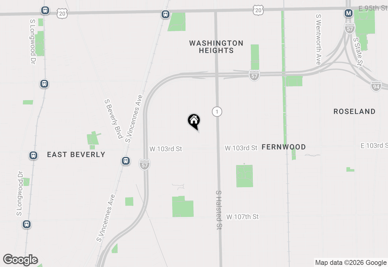 Map of 10203 S Sangamon Street, Chicago, IL 60643