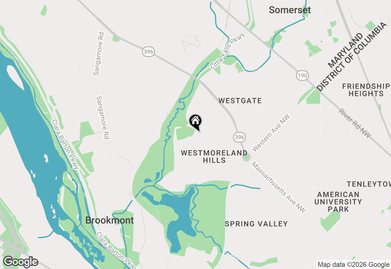 Map of 5310 Elliott Road, Bethesda, MD 20816