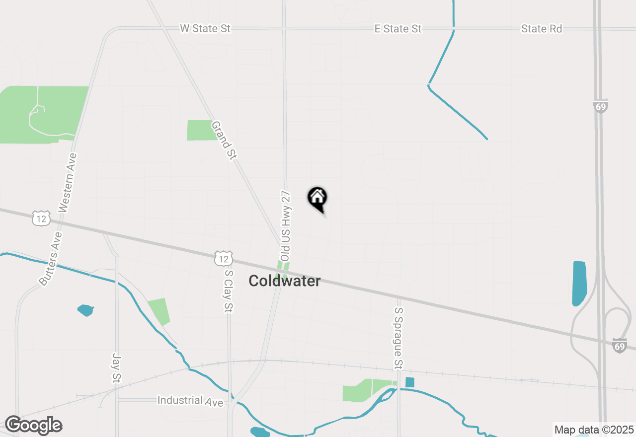 Map of 122 N Hudson Street, Coldwater, MI 49036