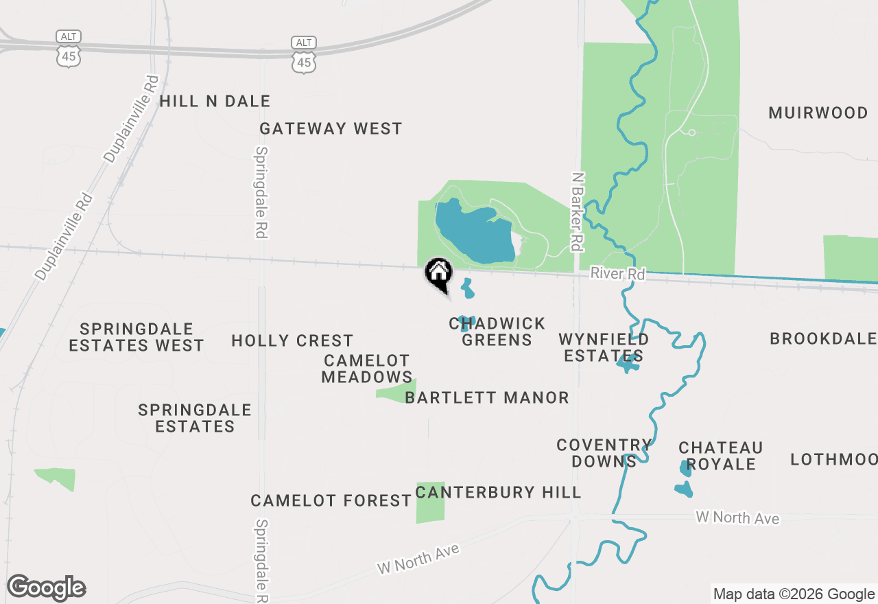 Map of 21100 Chancery Ct, Brookfield, WI 53045
