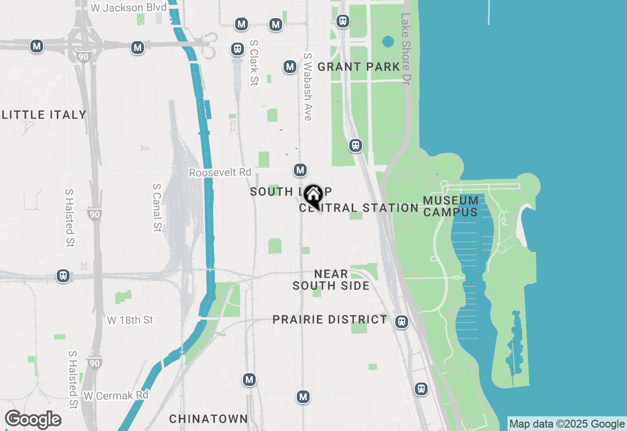 Map of 1345 S Wabash Avenue #1109, Chicago, IL 60605