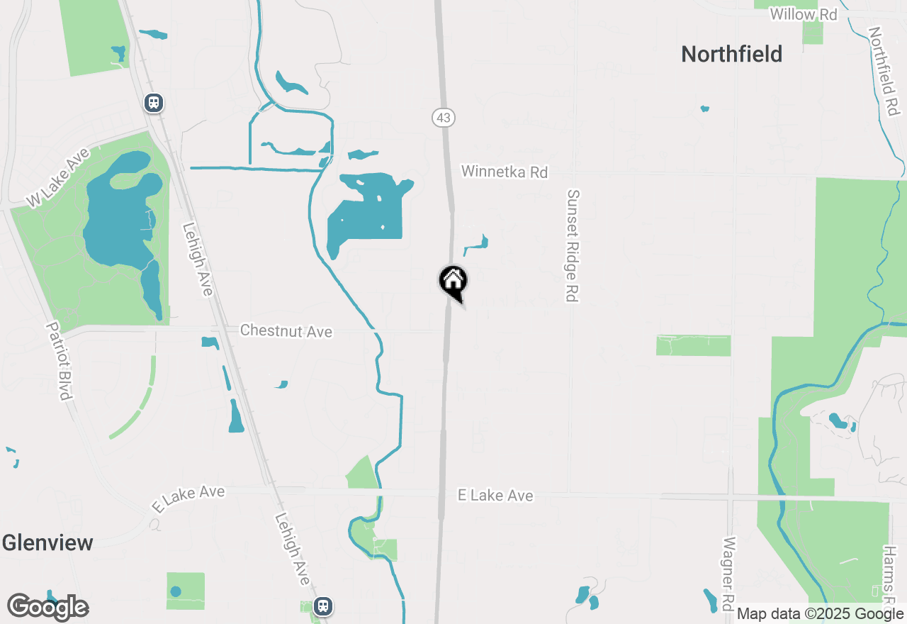 Map of 1827 Waukegan Road, Glenview, IL 60025