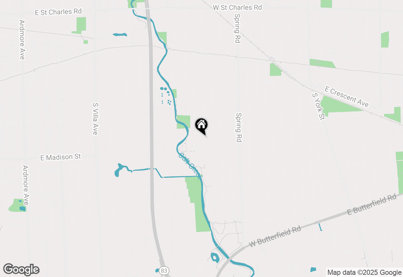 Map of 740 S Berkley Avenue, Elmhurst, IL 60126