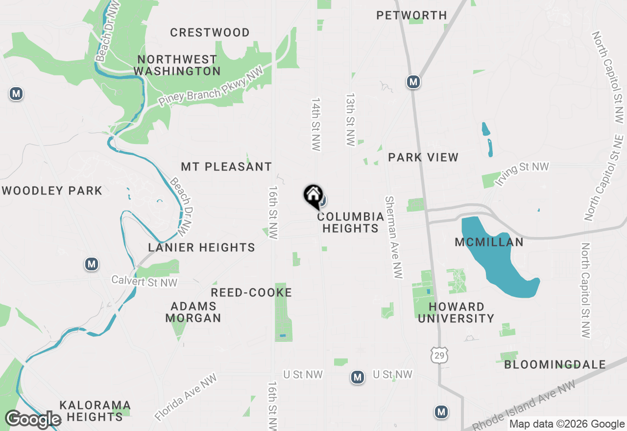 Map of 1401 Columbia Road Nw #414, Washington, DC 20009