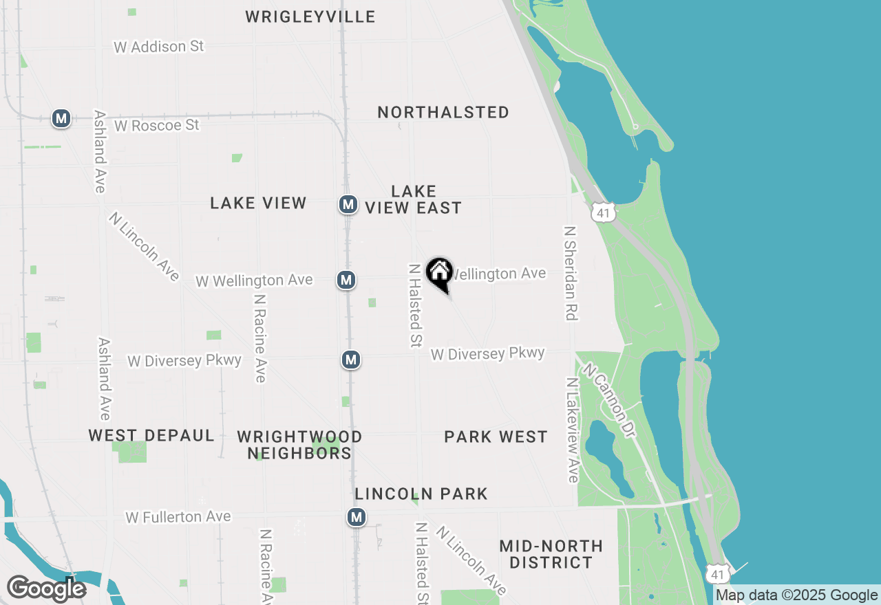 Map of 2919 N Burling Street #J, Chicago, IL 60657