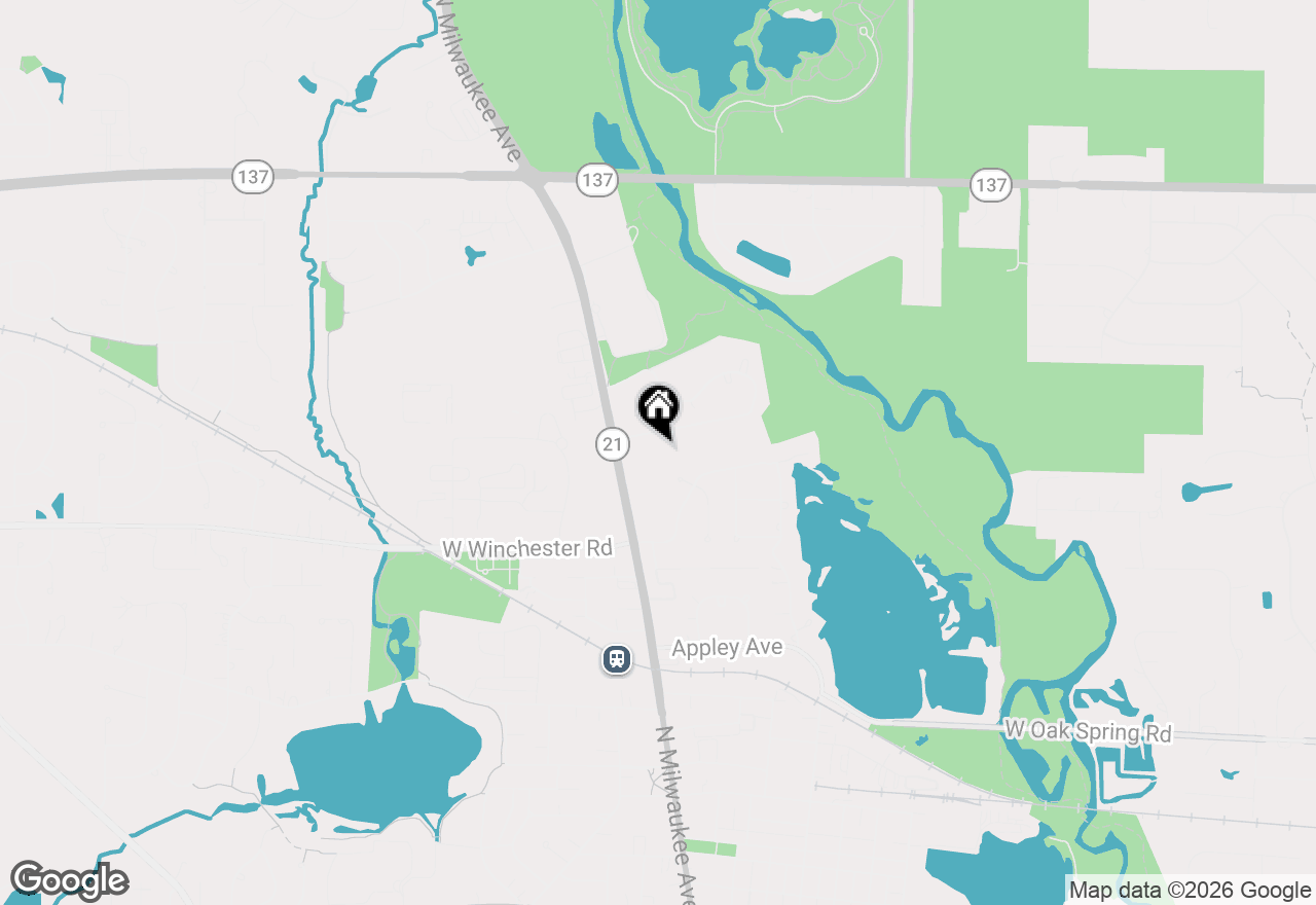 Map of 141 Walnut Street, Libertyville, IL 60048