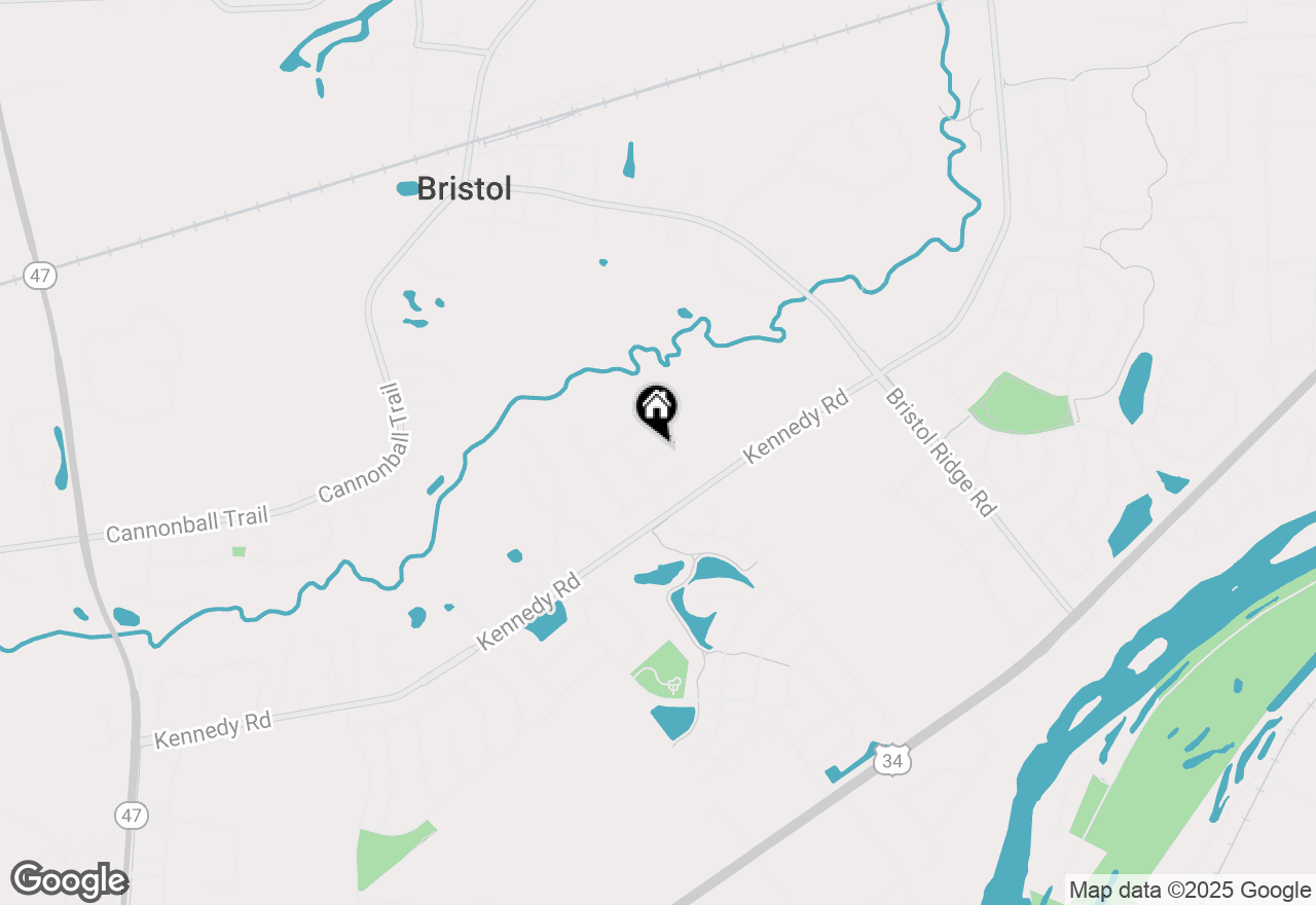 Map of 1432 Ruby Drive, Yorkville, IL 60560