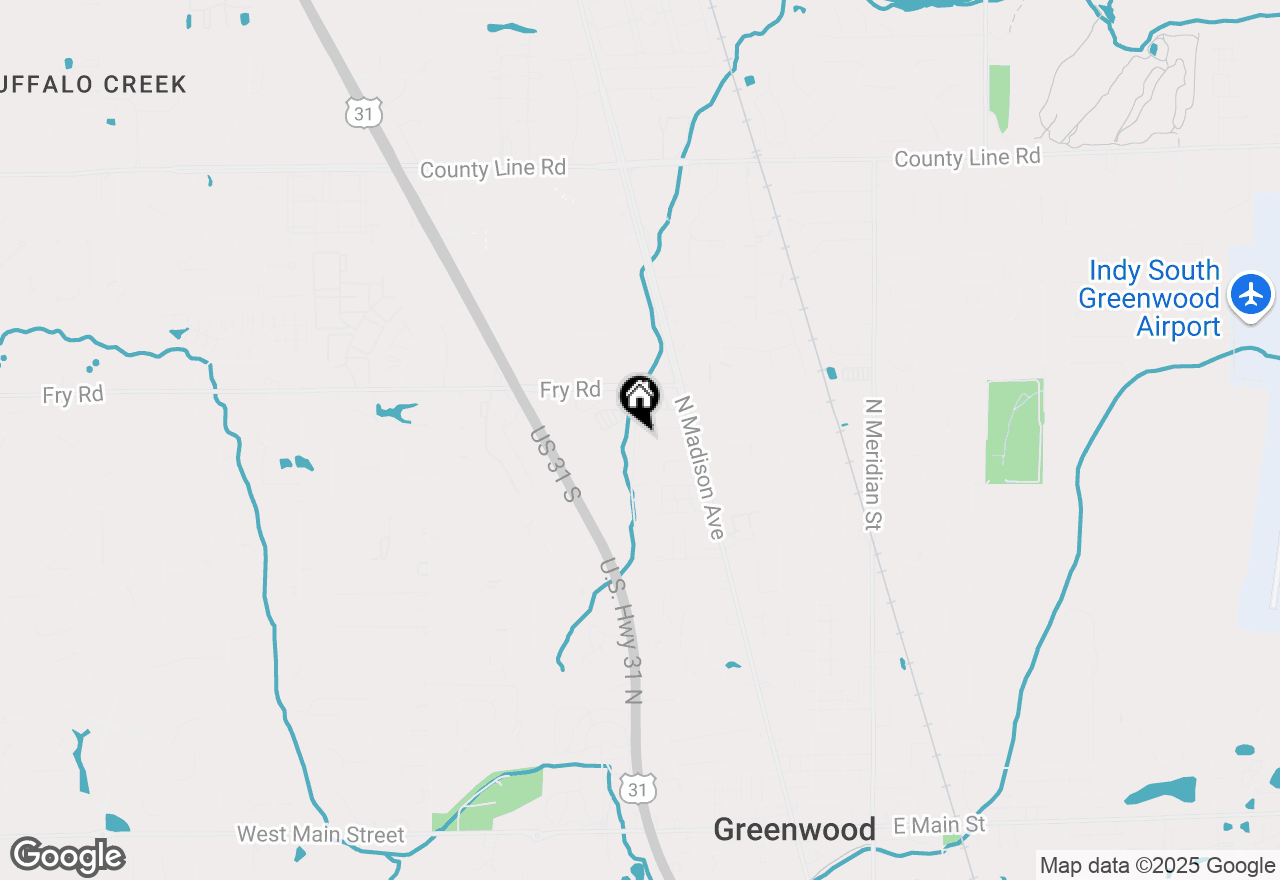 Map of 839 Riverside Drive, Greenwood, IN 46142