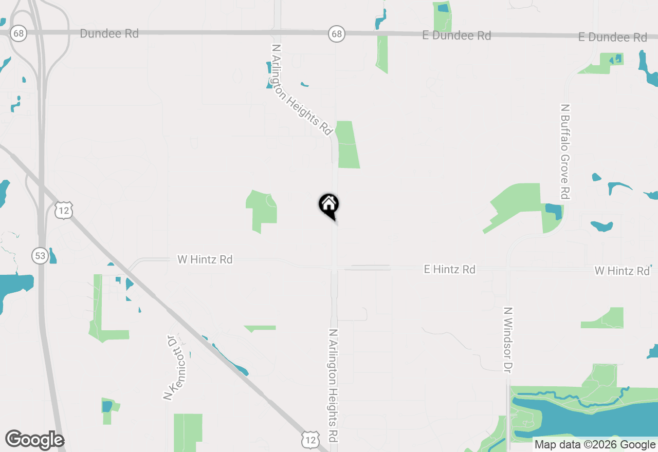 Map of 116 E Brittany Drive, Arlington Heights, IL 60004