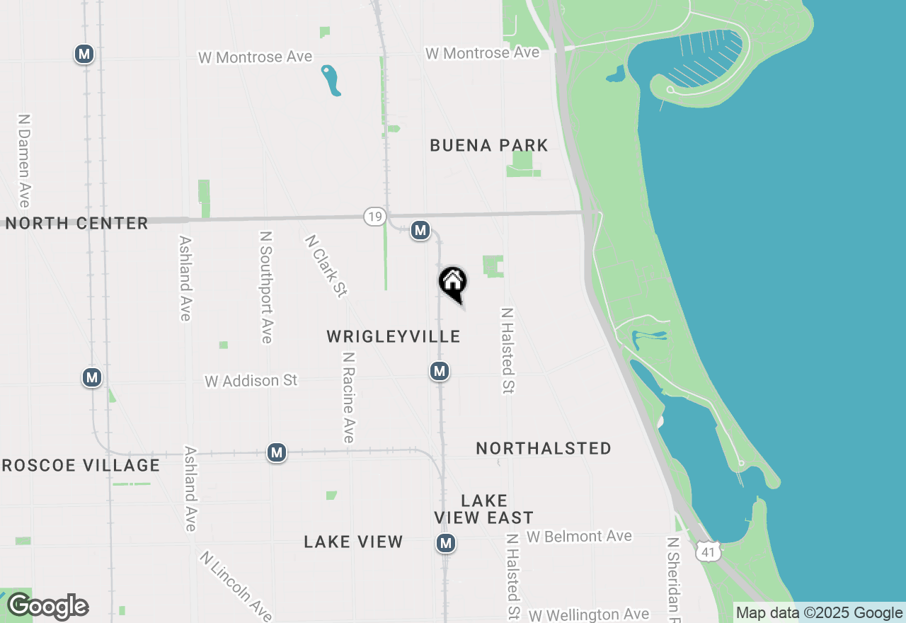 Map of 3735 N Wilton Avenue #4S, Chicago, IL 60613