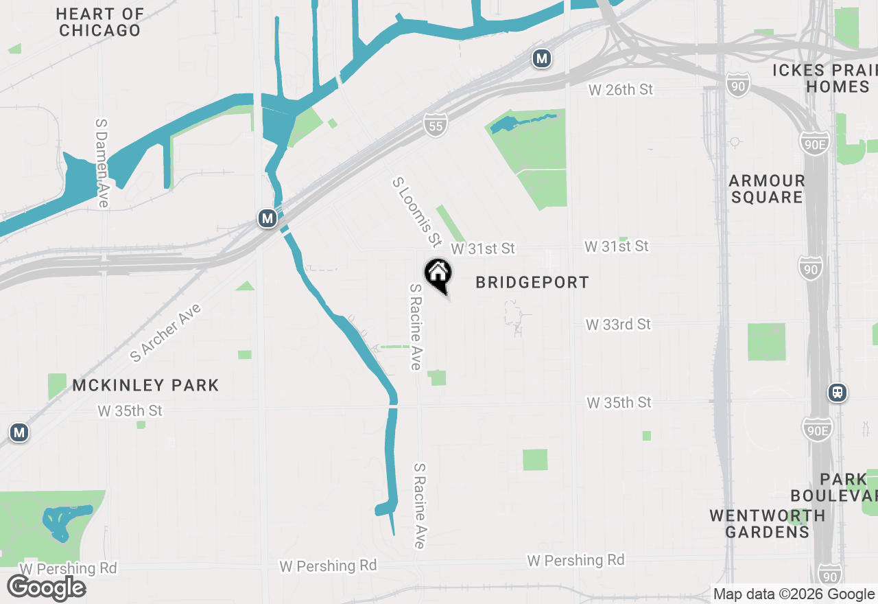 Map of 3221 S May Street #2F, Chicago, IL 60608