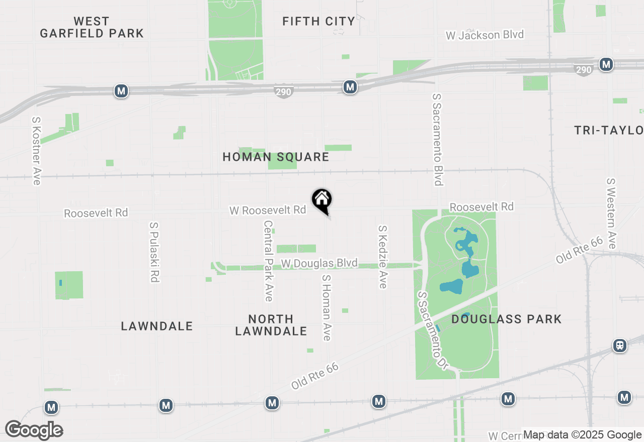 Map of 1222 S Homan Avenue #B, Chicago, IL 60623