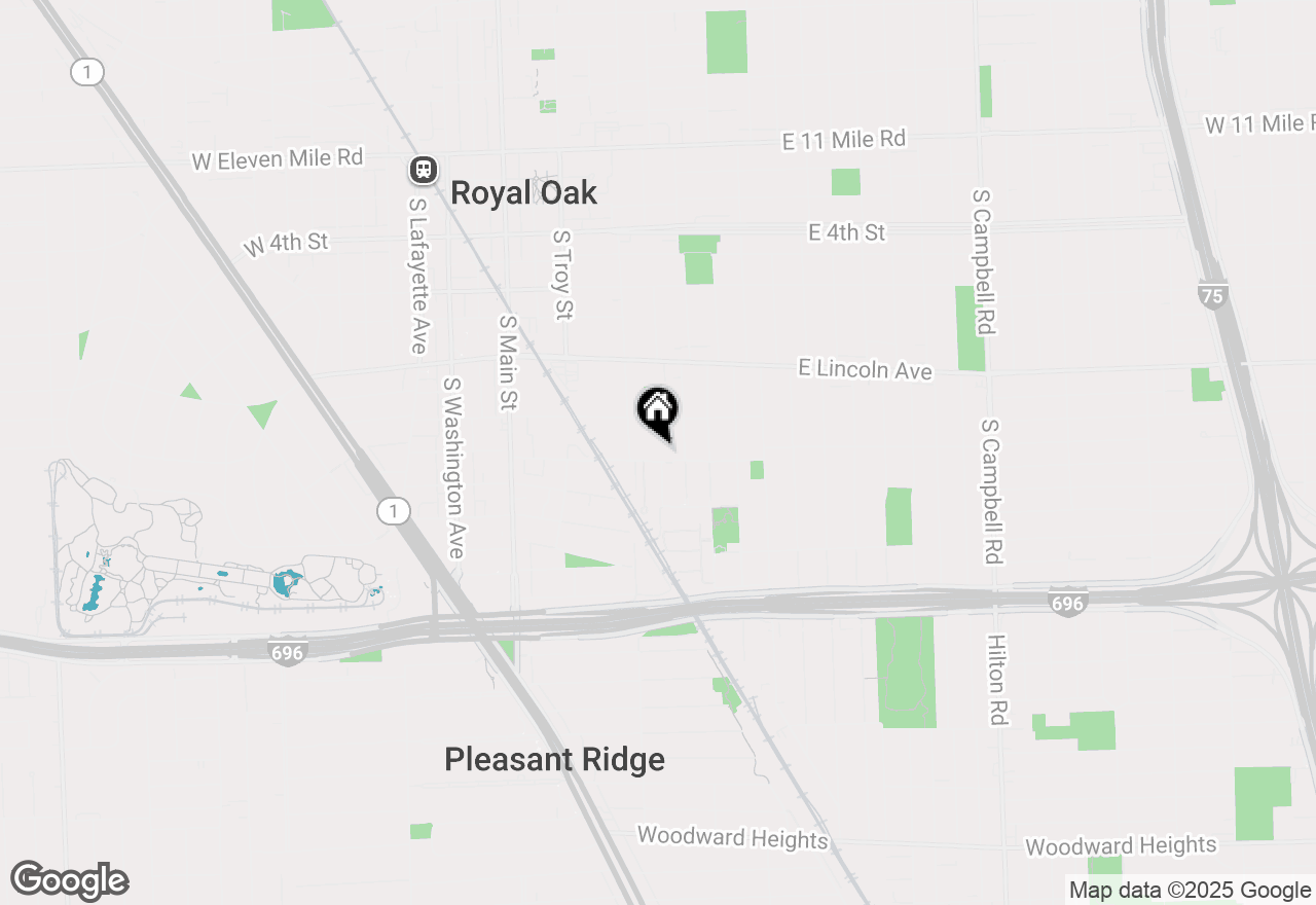 Map of 533 E Harrison Avenue #19, Royal Oak, MI 48067