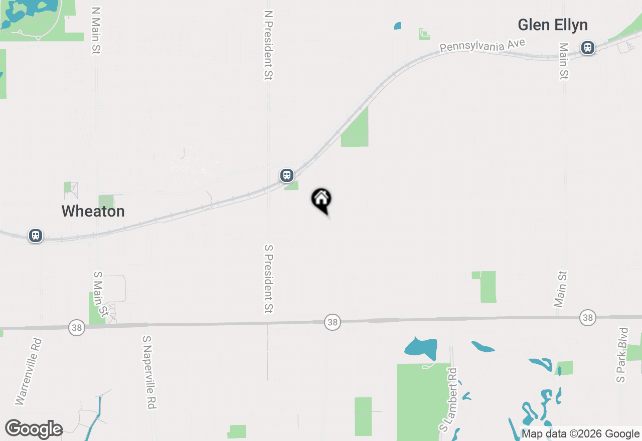 Map of 123 S Blanchard Street, Wheaton, IL 60187