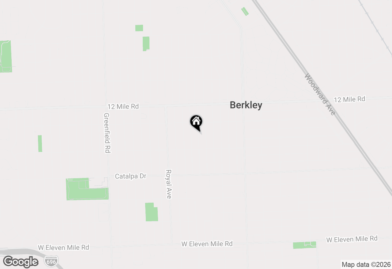 Map of 3059 Griffith Avenue, Berkley, MI 48072
