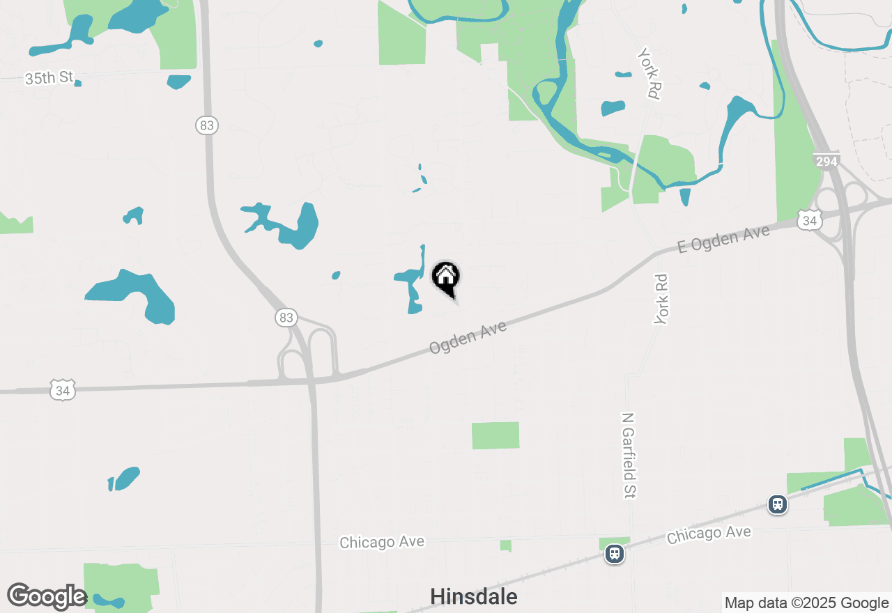 Map of (Address confidential), Hinsdale, Illinois 60521