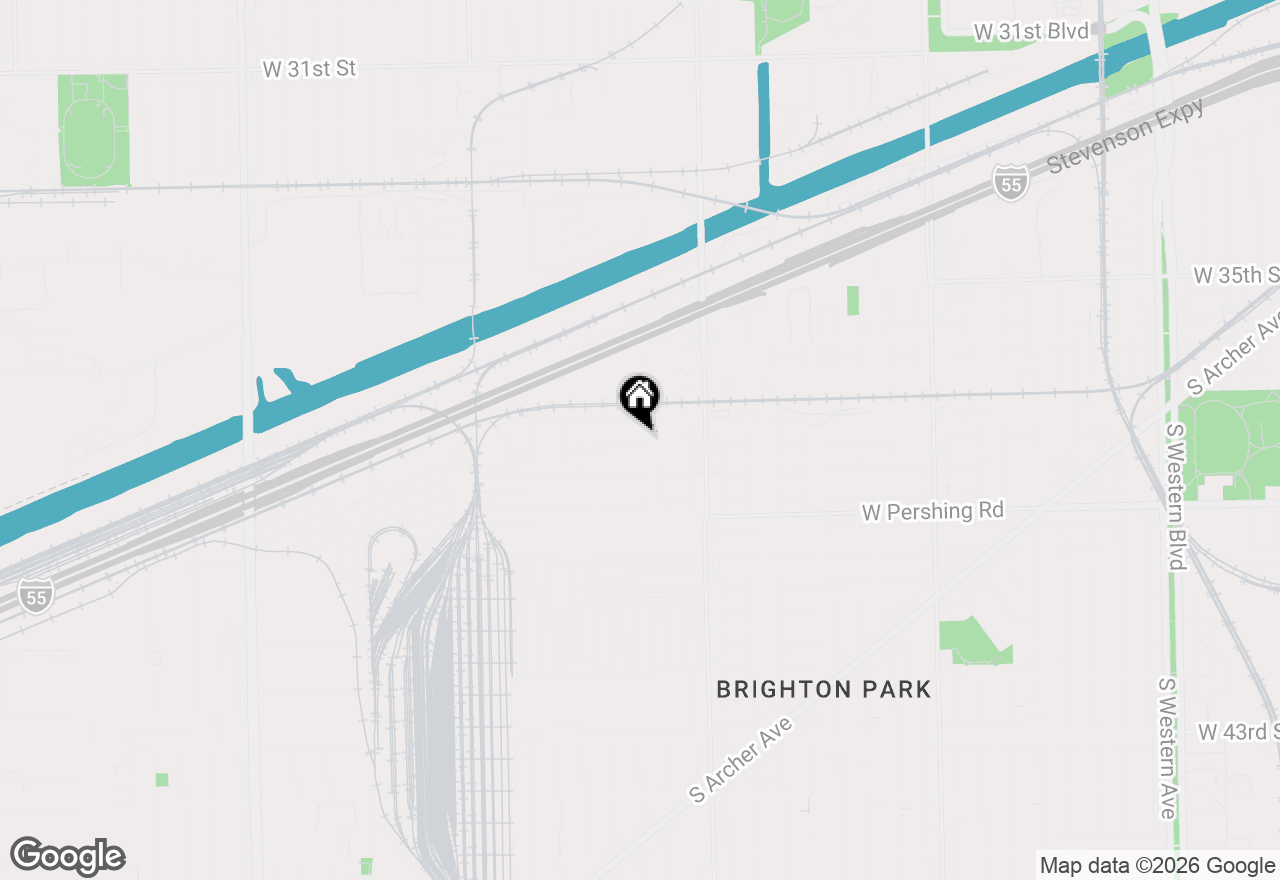 Map of 3307 W 37th Place, Chicago, IL 60632