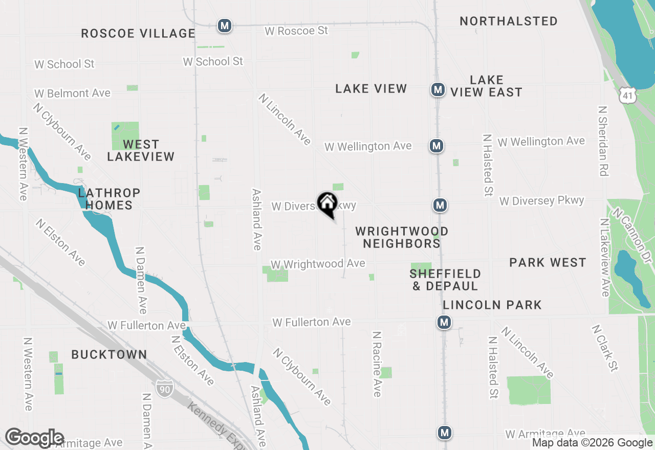 Map of 2718 N Wayne Avenue #1, Chicago, IL 60614