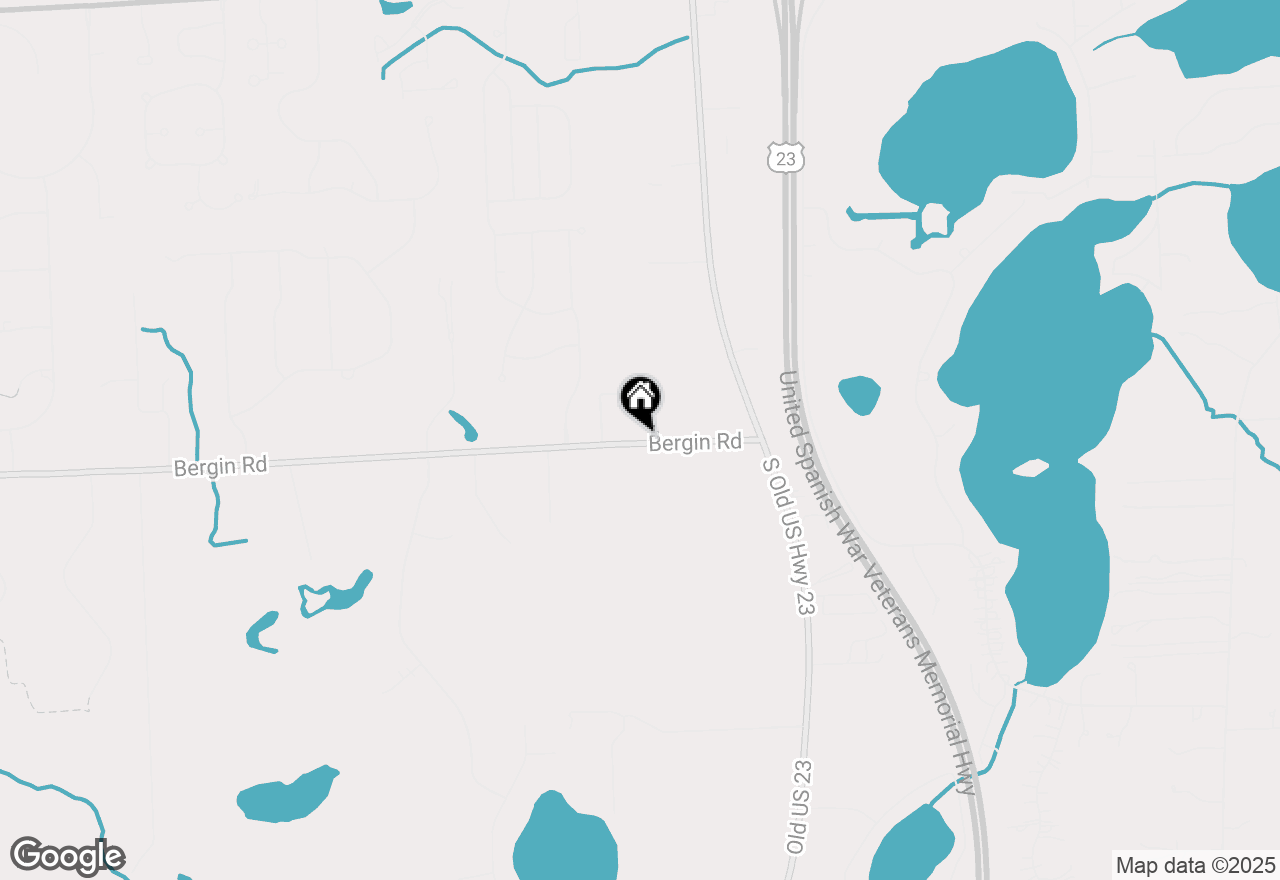 Map of 10171 Bergin Road, Hartland Twp, MI 48843