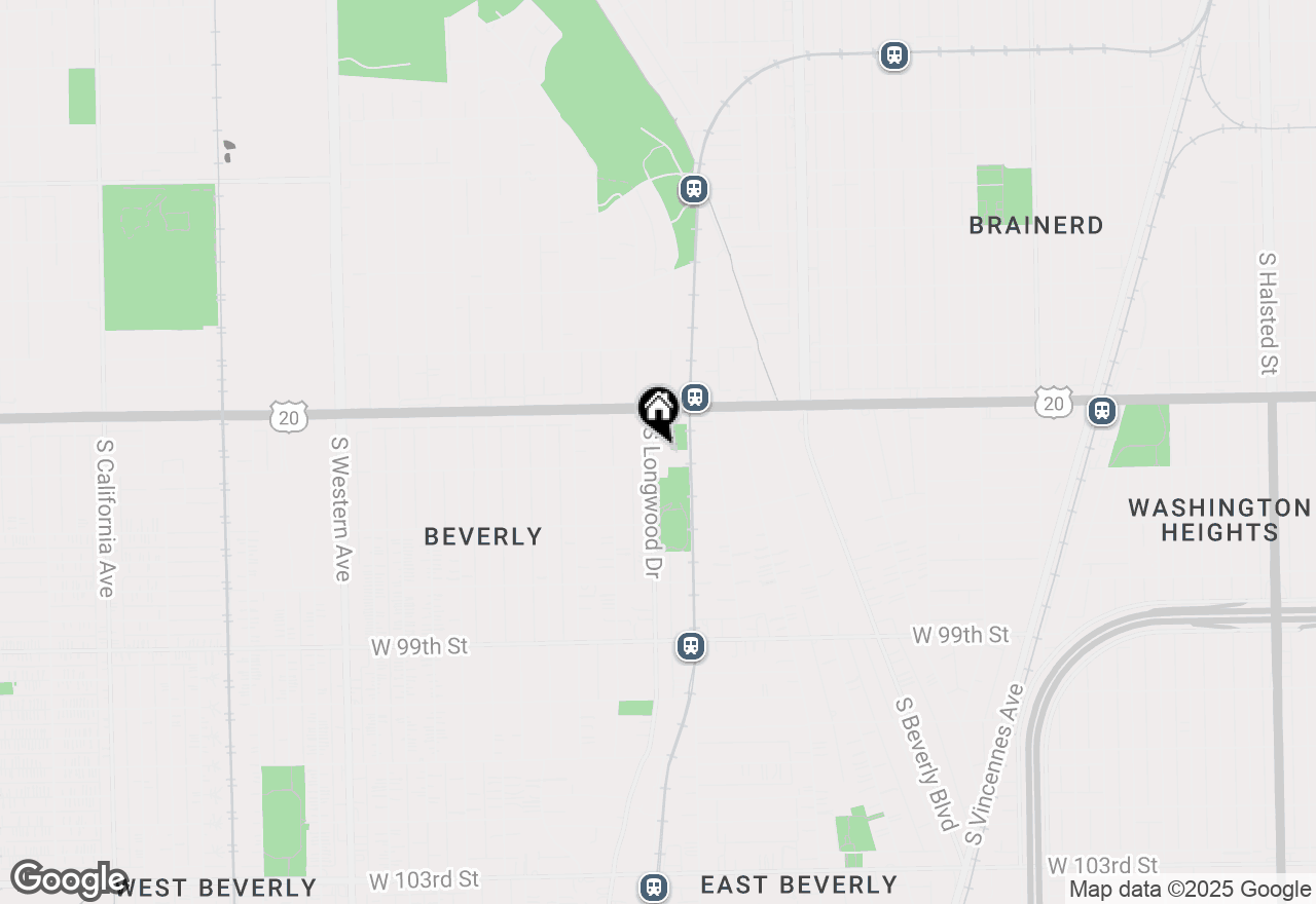 Map of 9547 S Longwood Drive, Chicago, IL 60643