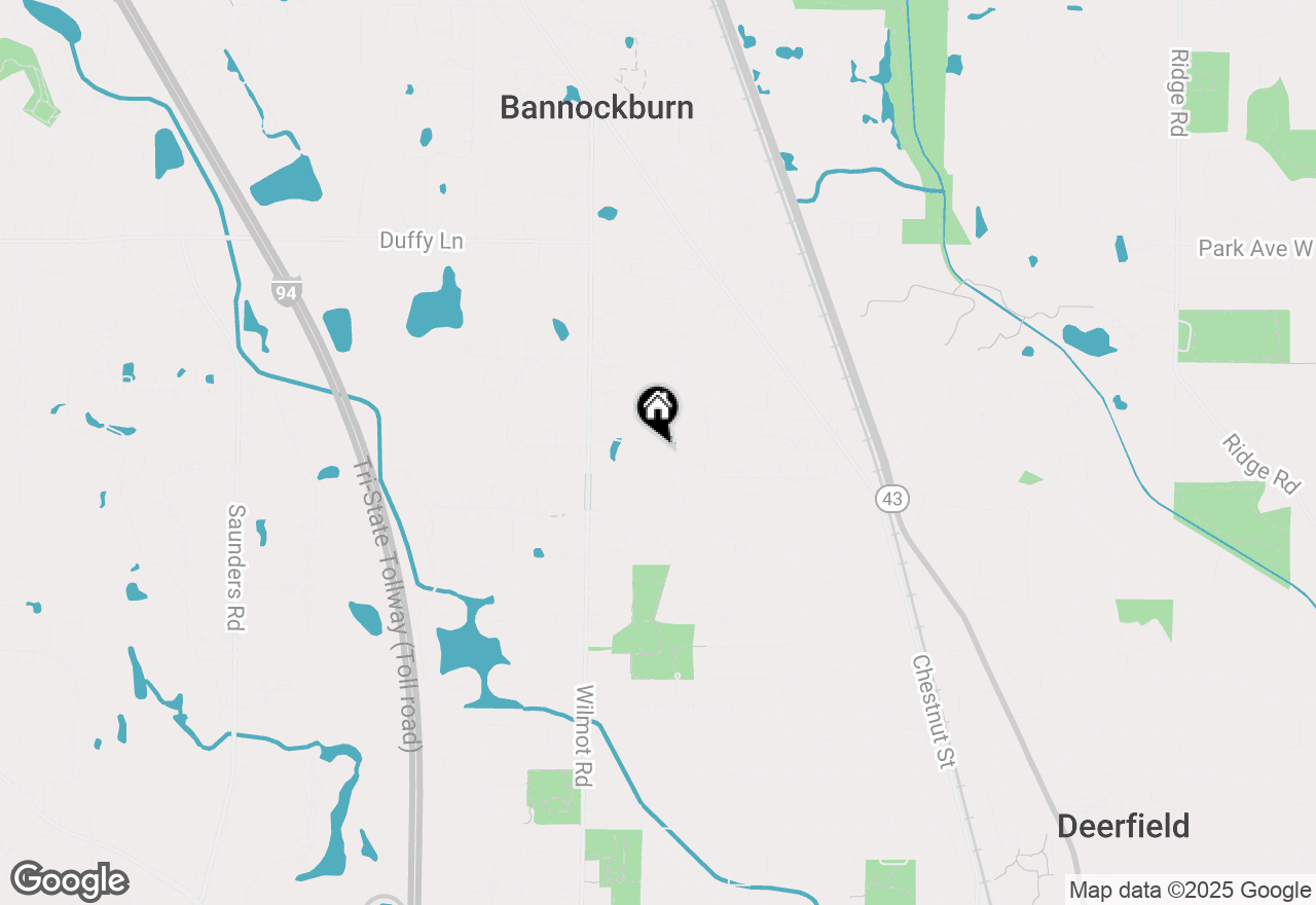 Map of 1670 Meadow Lane, Bannockburn, IL 60015