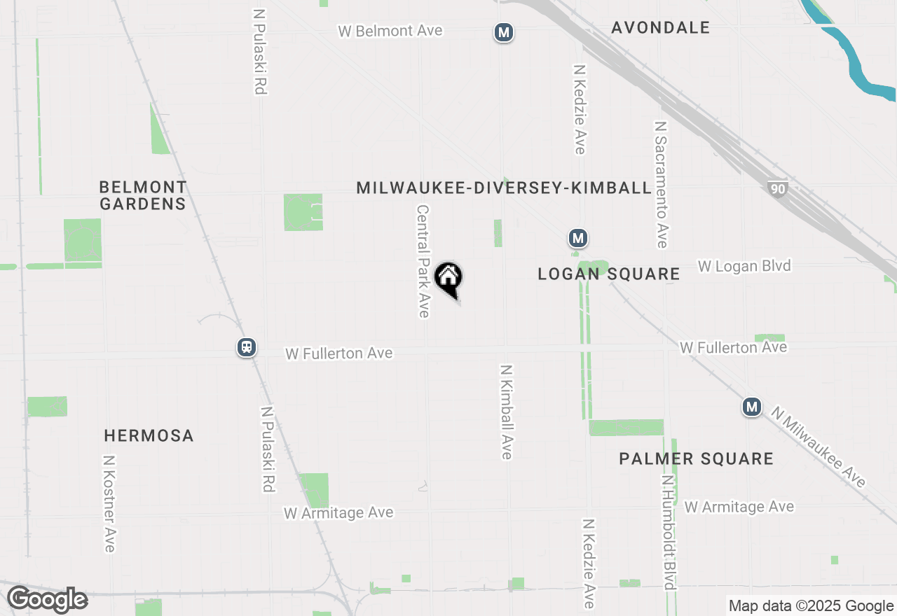 Map of 2501 N Drake Avenue, Chicago, IL 60647