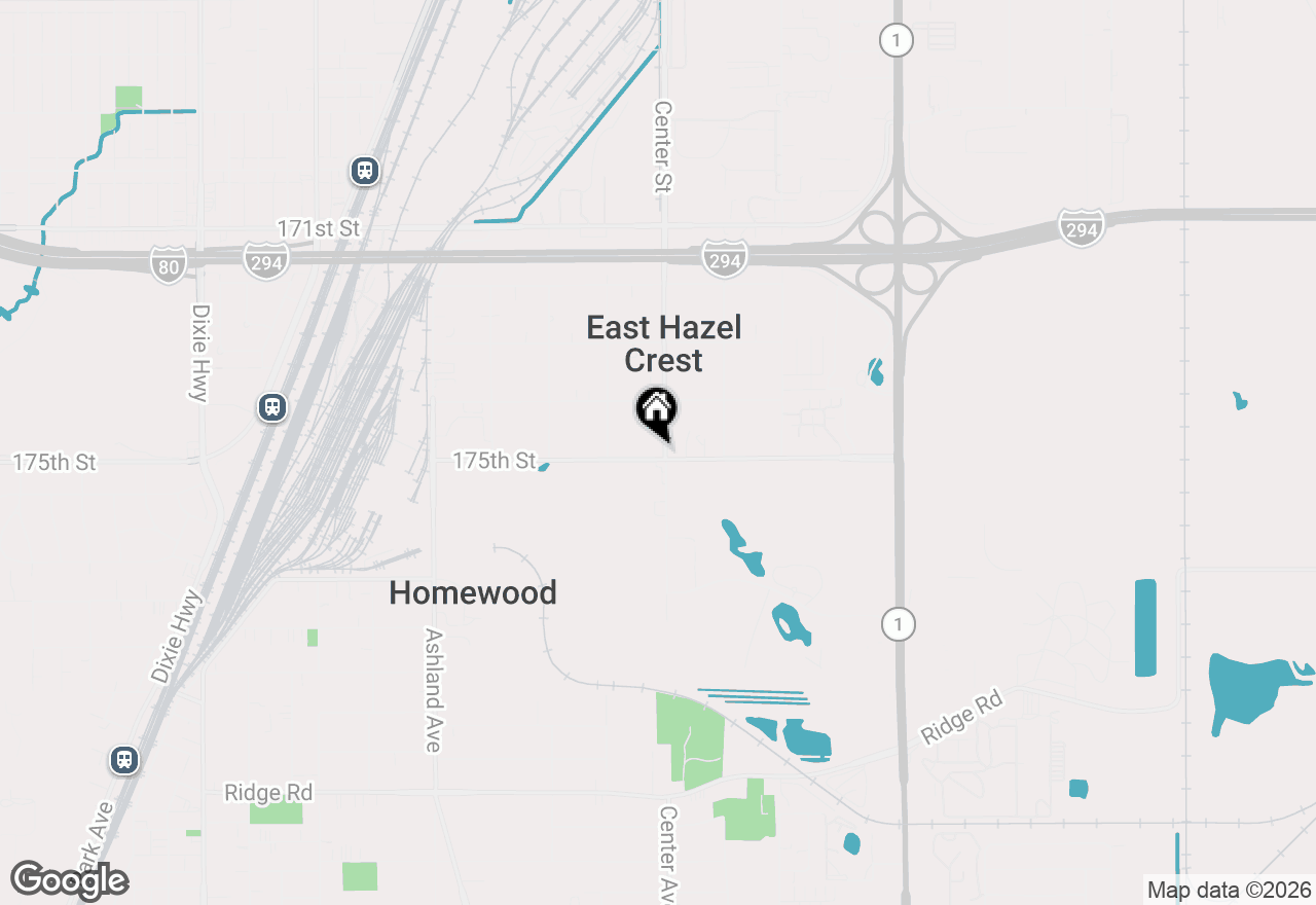 Map of 1200 175th Street, East Hazel Crest, IL 60429