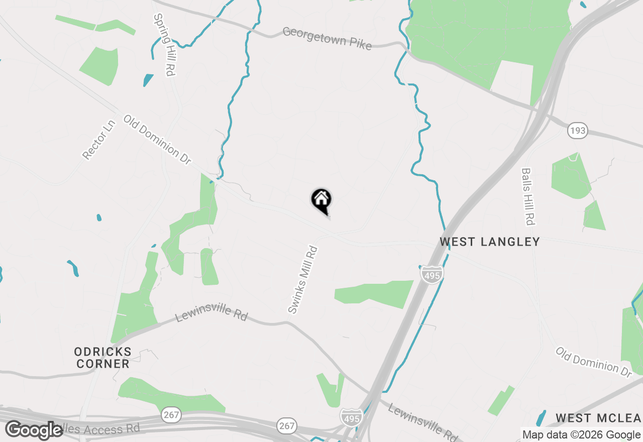 Map of 1106 Mill Ridge, Mclean, VA 22102