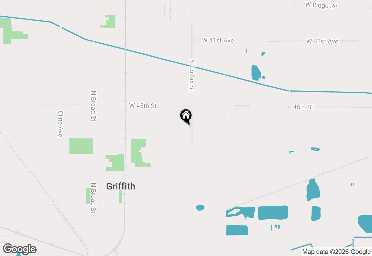 Map of 729 N Wheeler Street, Griffith, IN 46319